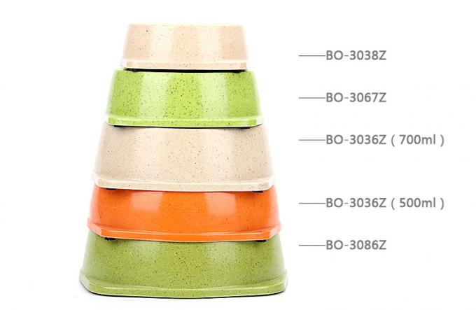 Novo estilo Pet Shop Fibra de bambu Pet Bowl Cat Bowl 0