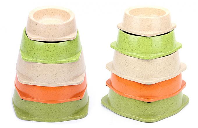 Produtos para animais de estimação Eco Fibra de Bambú Produtor de tigela redonda para cães 2