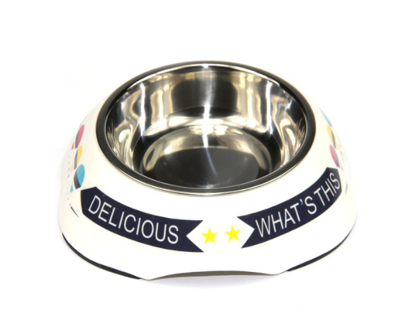 Bolso de Melamina e aço inoxidável para cães 1