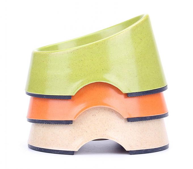 Melhor Pre&ccedil;o Copo de Alimento para C&atilde;es e Gatos de Bambu 3