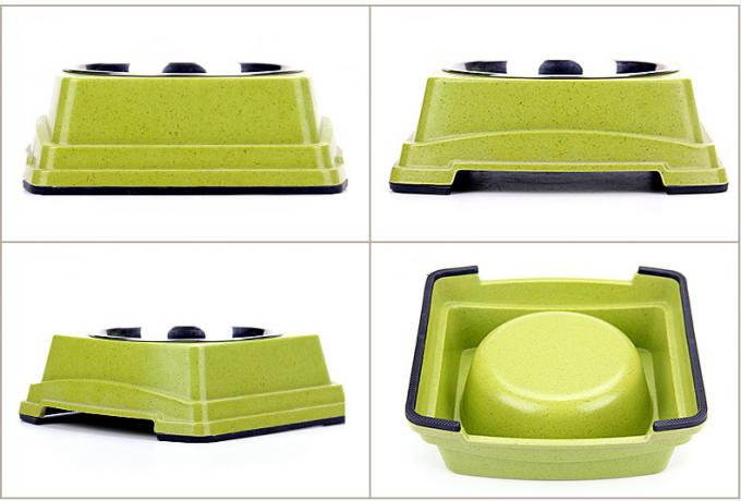 Boa Qualidade Venda A Grosso Venda Quente Bambu A&ccedil;o Inoxid&aacute;vel C&atilde;o Cachorro de Alimenta&ccedil;&atilde;o Bowl 5