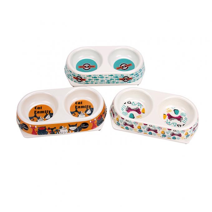 Desenho de moda ambientalmente amig&aacute;vel Double Bio Fibra de Bamb&uacute; Pet Bowl 1