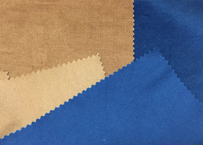 Índigo / Preto 28w Peso leve Tecido Corduroy 98 Algodão 2 Tecido Spandex