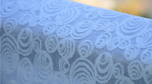 Tela branca do vestido de casamento da tela de estofamento do jacquard 57/58" OEM LEAL do tipo da largura