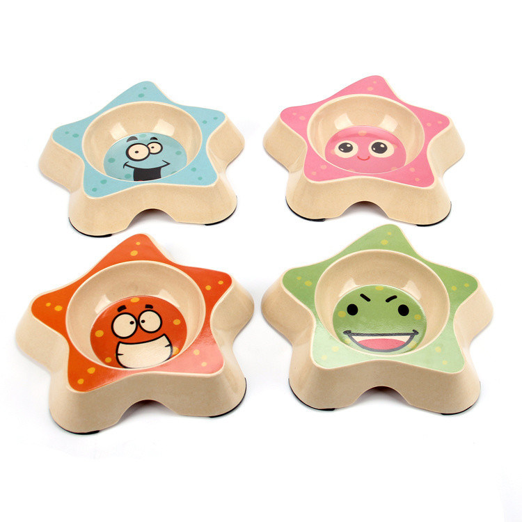 Quatro cores de bambú intestinos de cão / tigela com o último design
