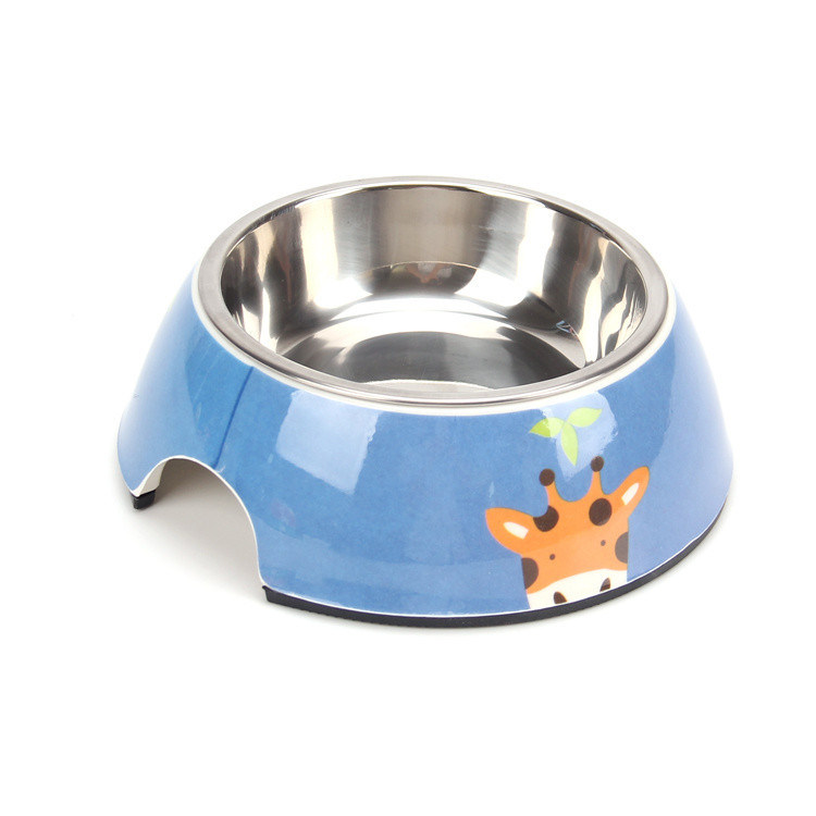 180 ml de tigela de cão com quatro cores de aço inoxidável