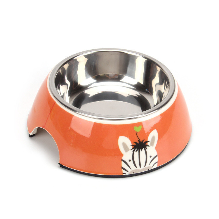 180 ml de tigela de cão com quatro cores de aço inoxidável