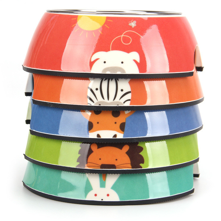 180 ml de tigela de cão com quatro cores de aço inoxidável