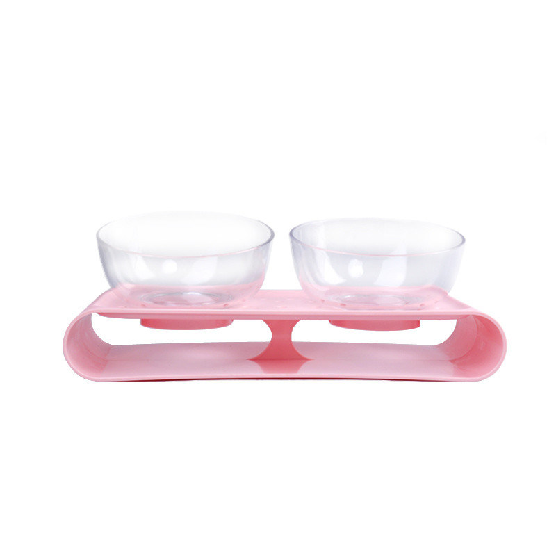 Novo estilo de 2 tigelas ABS Eco-Friendly Diner Set para animais de estimação alimentação Food Bowl