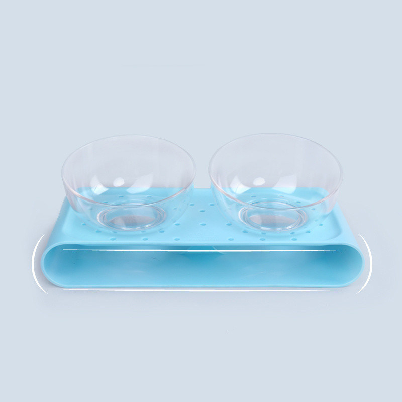 Novo estilo de 2 tigelas ABS Eco-Friendly Diner Set para animais de estimação alimentação Food Bowl