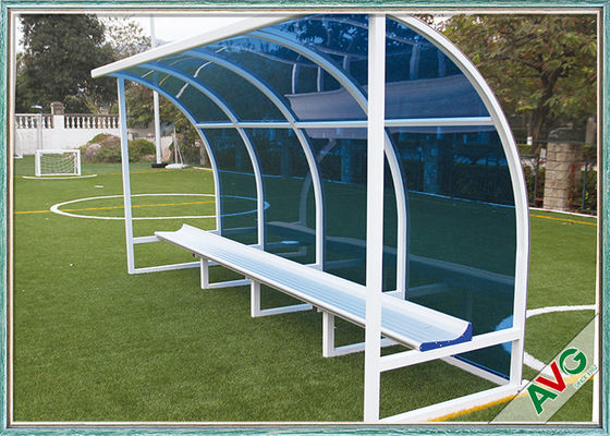 Equipamento de campo de futebol resistente às intempéries Mobilidade Assento de treinador de futebol de alumínio