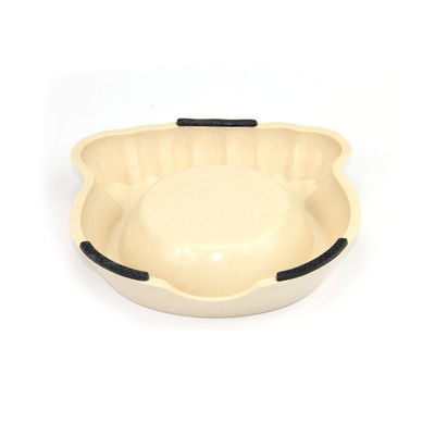Profissional Feito Excelente Material Bambu Grande Pet Food Bowl