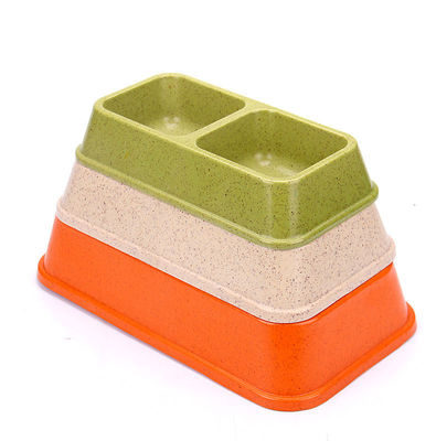 Sublimação de bambu duplo e colorido grande ou grande Cachorro de alimentos e água para animais de estimação