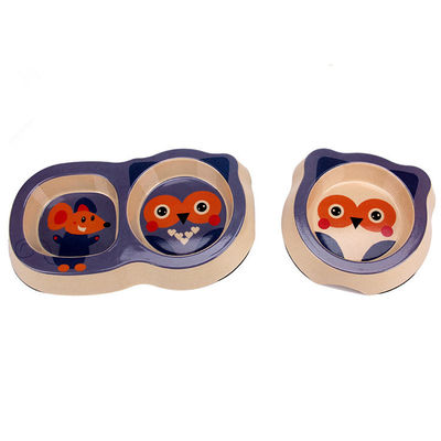 Bonito e Bonito Aparência Bamboo Pet Cat&Dog Bowl de alimentação