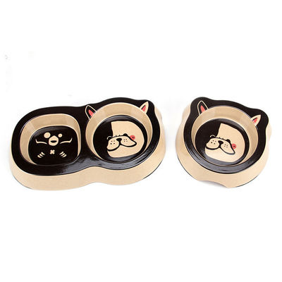 Bonito e Bonito Aparência Bamboo Pet Cat&Dog Bowl de alimentação