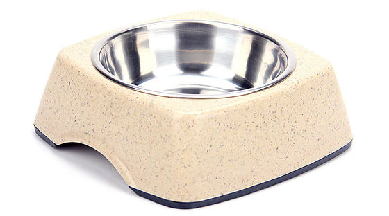 Bamboo de boa qualidade e aço inoxidável natural puro Pet&Cat&Dog Food Bowl